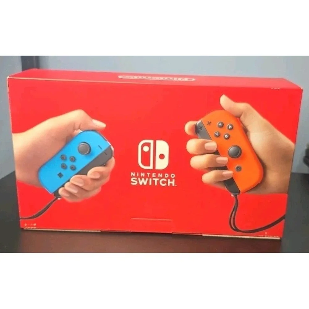 Nintendo Switch - BOX ONLY - Red & Blue Authentic Box - NO Console